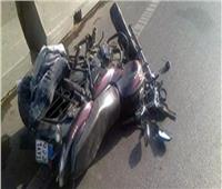 إصابة أم وأبنائها الثلاثة في انقلاب دراجة نارية ببني سويف