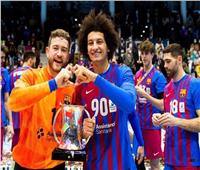 علي زين يفوز مع برشلونة بكأس ملك إسبانيا لكرة اليد| فيديو