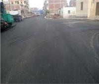 الإنتهاء من رصف طريق اللواء صلاح حمزة بمدينة القصاصين في الإسماعيلية 