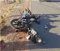 مصرع شخص في حادث تصادم دراجة بخارية ببني سويف