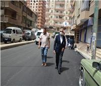 محافظ القليوبية يتفقد أعمال رصف شارع «تامر عبد الفضيل» بمدينة بنها 