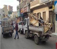 حملات مكبرة لإزالة الإشغالات ورفع المخلفات بشوارع ديروط 