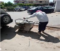 «الطرق والنقل بالإسماعيلية» تبدأ إصلاح الشوارع المتهالكة وإنشاء مطبات صناعية