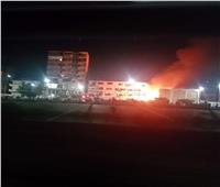 إصابة رجل إطفاء أثناء إخماد حريق المعهد الديني في قنا 