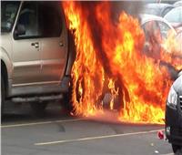 القبض على سيدة أشعلت النيران في سيارة طليق ابنتها