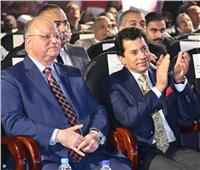 وزير الشباب والرياضة ومحافظ القاهرة في ختام الدورات الرمضانية 