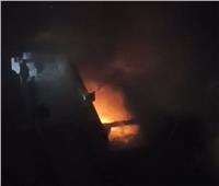 اندلاع حريق بمخزن بلاستيك في شارع لبنان بالمهندسين