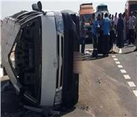 مصرع وإصابة 10 أشخاص في حادث تصادم على طريق السويس بالإسماعيلية 