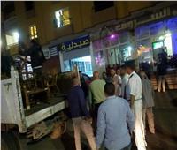 رفع 312 حالة إشغال و43 شيشه بحي الهرم| صور