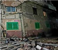 انهيار شرفة عقار في منطقة كليوباترا بكورنيش الإسكندرية