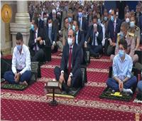  الرئيس السيسي يشهد خطبة صلاة عيد الفطر المبارك بمسجد المشير طنطاوي