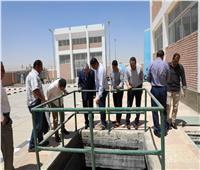 محافظ المنيا يتفقد محطة معالجة الصرف الصحي بالصحراوي  