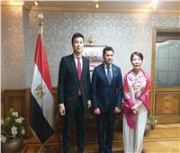 سفير كوريا الجنوبية يلتقي وزير الشباب والرياضة 