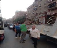 بالصور| رفع 105 حالة إشغال وإزالة التعديات خلال حملة موسعة بـ«شمال الجيزة»