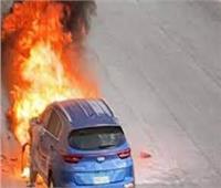 السيطرة على حريق  سيارة ملاكي  بأبو النمرس  بدون إصابات 