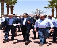رئيس الوزراء يتفقد أعمال تطوير مدخل مدينة شرم الشيخ  