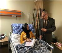 رئيس جامعة القناة: لجنة خاصة للطالبة «نرمين عزب» داخل المستشفى 