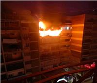 حريق ببرج معونة الشتاء في مدينة أسيوط 