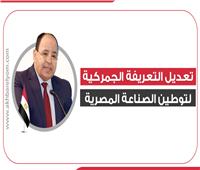انفوجراف| تعديل التعريفة الجمركية لتوطين الصناعة المصرية 