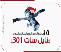 إنفوجراف | 10 معلومات عن القمر الصناعى الجديد نايل سات 301  