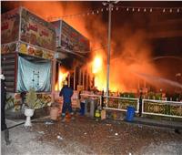 العراق.. اندلاع حريق في سوق جنوب بغداد