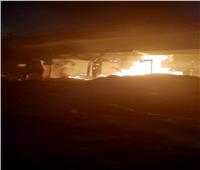 نشوب حريق داخل كابينة كهرباء أسفل كوبري محمد نجيب في المرج