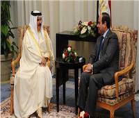 الرئيس يناقش مع ملك البحرين موضوعات التعاون الثنائي بين البلدين