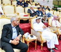 جمال علام يحضر مباريات اليوم الأول لبطولة كأس العرب لكرة الصالات 