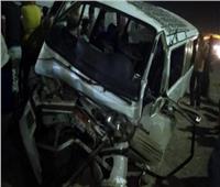 إصابة 8 أشخاص في انقلاب ميكروباص أسفل الطريق الإقليمي بالشرقية