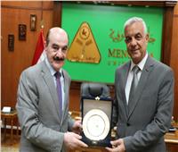 رئيس جامعة المنوفية يستقبل قنصل عام فلسطين.. صور 