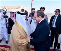 مراسم استقبال رسمية للرئيس السيسي بقصر الصخير الملكى بالمنامة