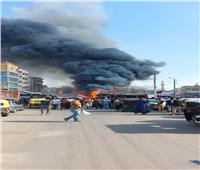 حريق هائل بالحي التجاري بالقنطرة غرب بالإسماعيلية | فيديو