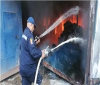 السيطرة على حريق داخل مخزن أدوات منزلية في البدرشين