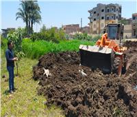إزالة 51 حالة تعد على أرض زراعية وإيقاف حالات بناء بدون ترخيص في بني سويف