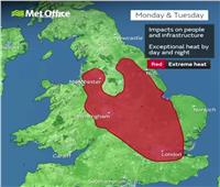 إعلان حالة الطوارئ في أنحاء بريطانيا بسبب ارتفاع قياسي بدرجات الحرارة