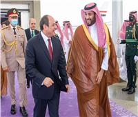 شاهد لقاء أخوي بين الرئيس السيسي وولي عهد السعودية | صور