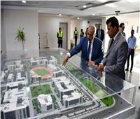 وزير الشباب والرياضة يتفقد مبنى الأكاديمية العربية بالعلمين الجديدة| صور 
