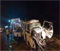 إصابة 8 أشخاص في حادث انقلاب سيارة ميكروباص بأسيوط