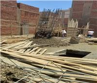 إزالة أعمال البناء المخالف بحي غرب أسيوط