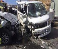 إصابة 14 شخصا إثر حادث تصادم ميكروباص وسيارة ملاكي بطريق إسكندرية الصحراوي