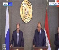 لافروف: شركات روسية تنفذ مشروعات على أرض مصر