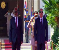 مراسم استقبال رسمية للرئيس الصومالي بقصر الاتحادية| فيديو