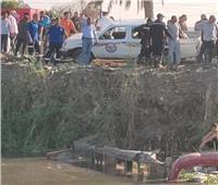 مصرع شخصين وإصابة 9 اخرين فى حادث سقوط «ميني باص» بترعة المريوطية 