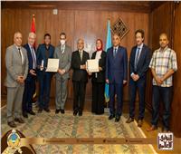 تكريم  الفائزين بالمركز الثالث في مسابقة «رالي مصر لريادة الأعمال» 