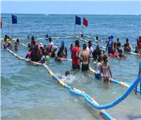 شاهد | افتتاح أول شاطئ للمكفوفين على مستوى الجمهورية