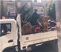 حملات مكبرة لإزالة الإشغالات والتفتيش على المنشآت التجارية بالإسكندرية