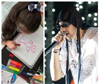 بالصور| طفلة 9 سنوات تصمم ملابس مغني الراب «شهاب» في حفل العلمين