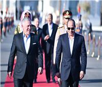 الرئيس السيسي يودع عاهل المملكة الأردنية الهاشمية بمطار العلمين الجديد