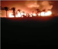 حريق هائل في أحد الاستوديوهات بطريق شبرامنت