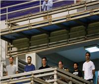 فيتوريا و جهاز الأولمبي يحضران مباراة سيراميكا وبيراميدز في الدوري